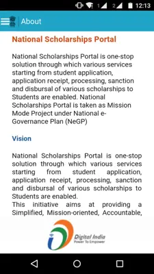 National Scholarships Portal android App screenshot 6